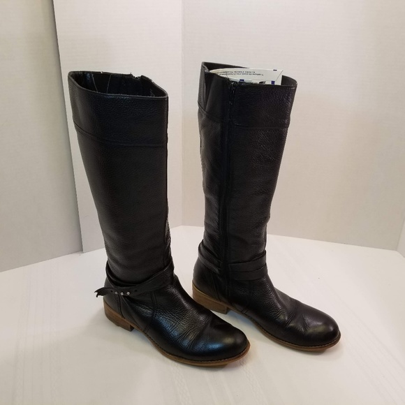 EUC Lands Ends Leather Riding Boots Size 9B - Picture 1 of 8